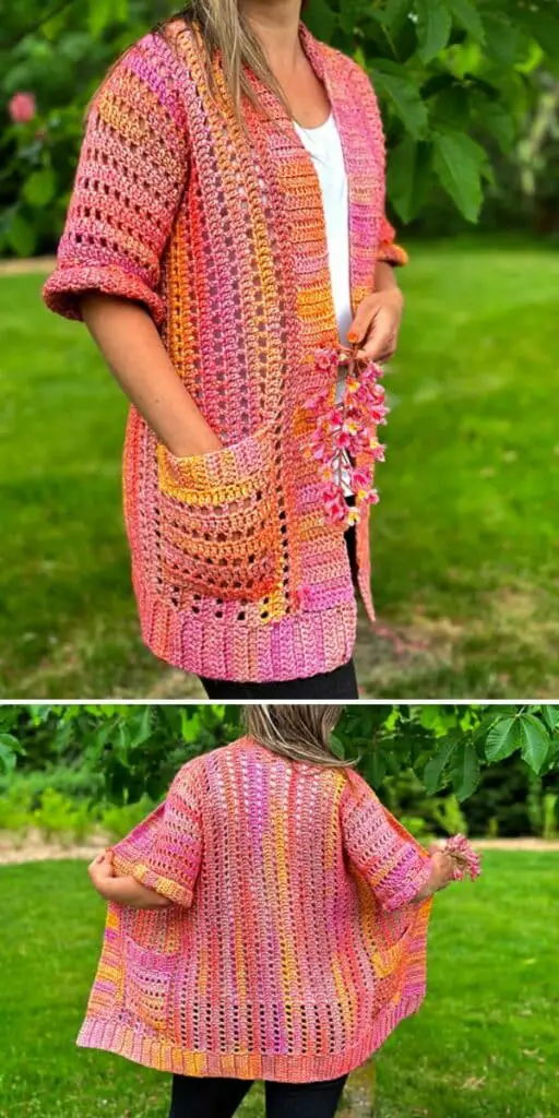 Craft A Stylish Summer Splendor Cardigan With This Free Crochet Pattern