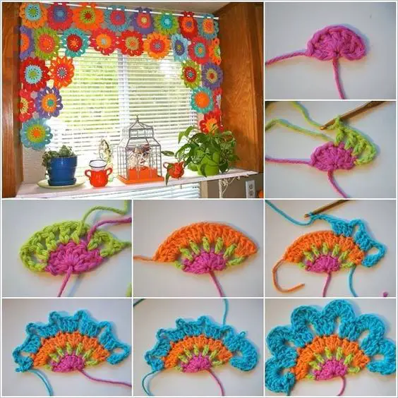 Beautiful Crochet : Granny Square Curtain